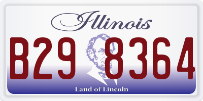 IL license plate B298364