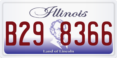 IL license plate B298366