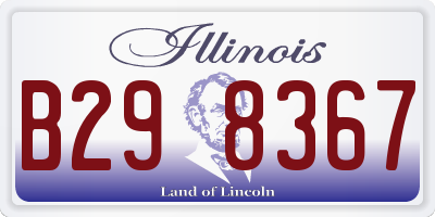 IL license plate B298367