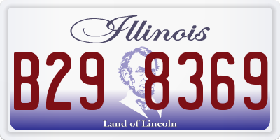 IL license plate B298369