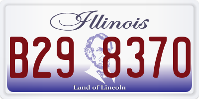 IL license plate B298370