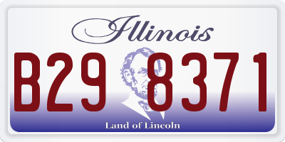 IL license plate B298371