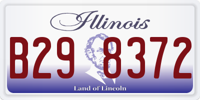 IL license plate B298372