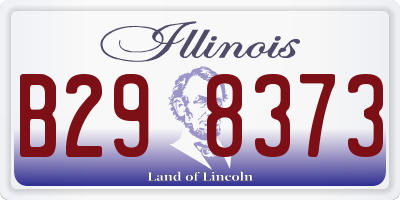 IL license plate B298373