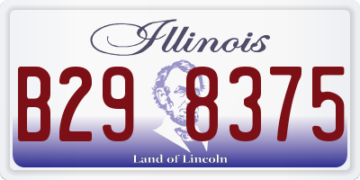 IL license plate B298375