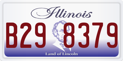IL license plate B298379