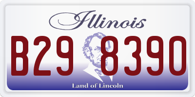 IL license plate B298390