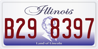 IL license plate B298397