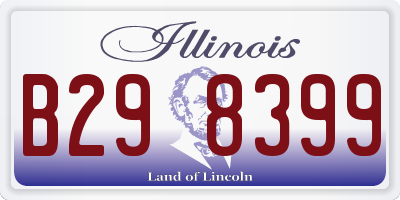 IL license plate B298399