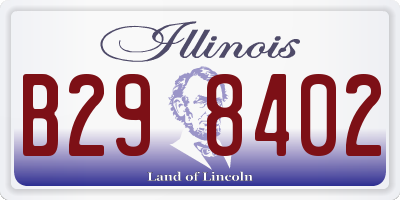 IL license plate B298402