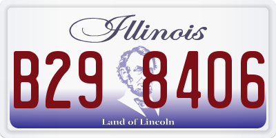 IL license plate B298406