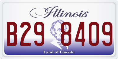IL license plate B298409