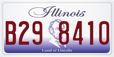 IL license plate B298410