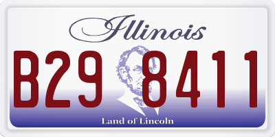 IL license plate B298411