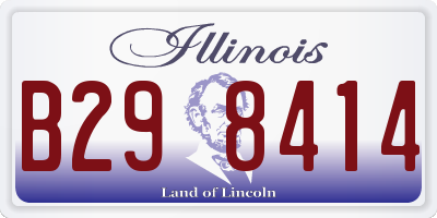 IL license plate B298414