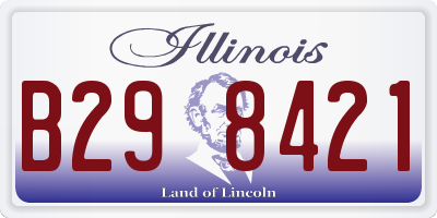 IL license plate B298421