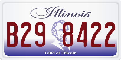 IL license plate B298422