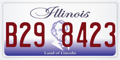 IL license plate B298423