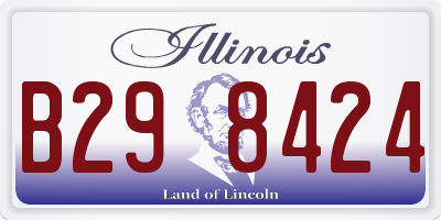 IL license plate B298424