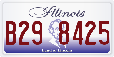 IL license plate B298425