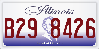 IL license plate B298426