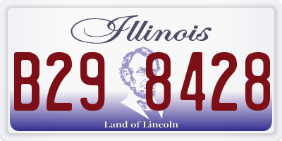 IL license plate B298428