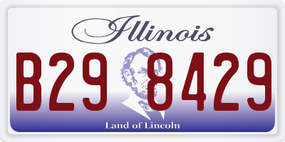IL license plate B298429