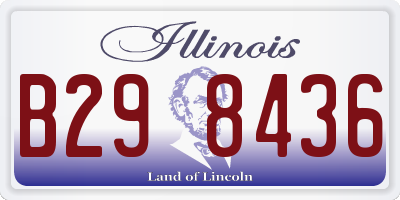 IL license plate B298436