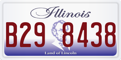 IL license plate B298438