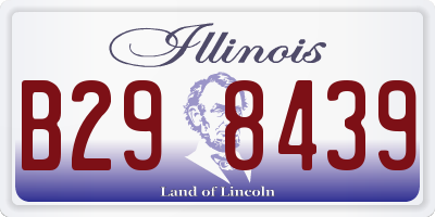 IL license plate B298439