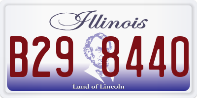 IL license plate B298440