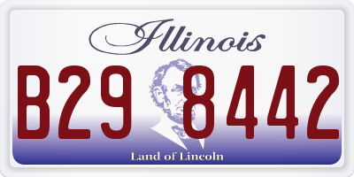 IL license plate B298442