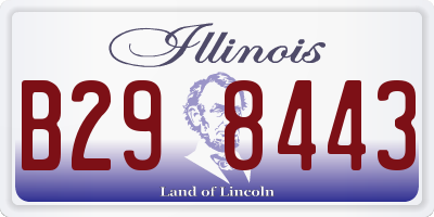 IL license plate B298443