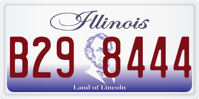 IL license plate B298444