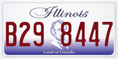IL license plate B298447