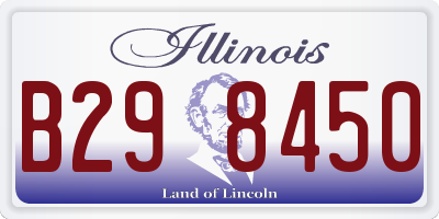 IL license plate B298450