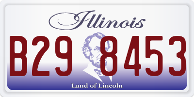 IL license plate B298453