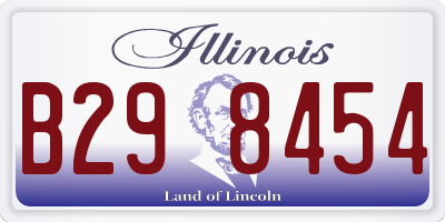 IL license plate B298454