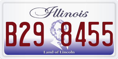 IL license plate B298455
