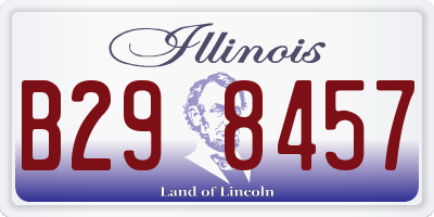 IL license plate B298457
