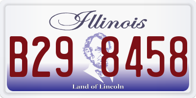 IL license plate B298458