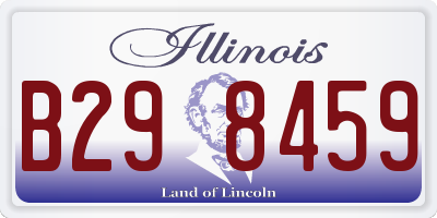 IL license plate B298459