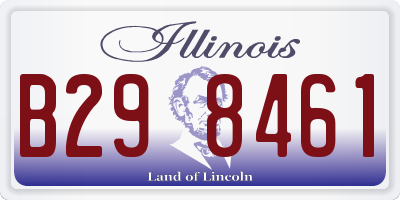 IL license plate B298461