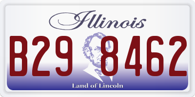 IL license plate B298462