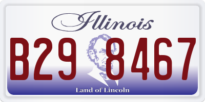 IL license plate B298467