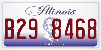 IL license plate B298468