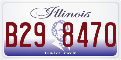 IL license plate B298470