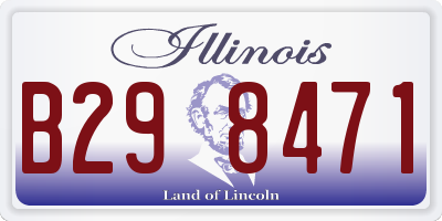 IL license plate B298471