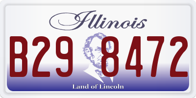IL license plate B298472