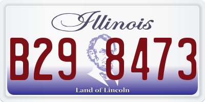 IL license plate B298473
